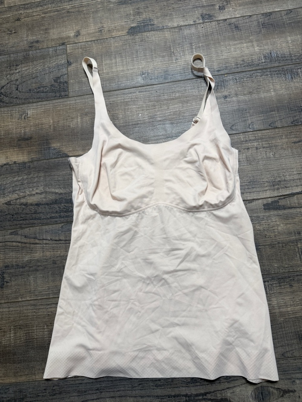 Ruby Ribbon Second Skin Cream Cami Tank Fitted Top Women's Size 36